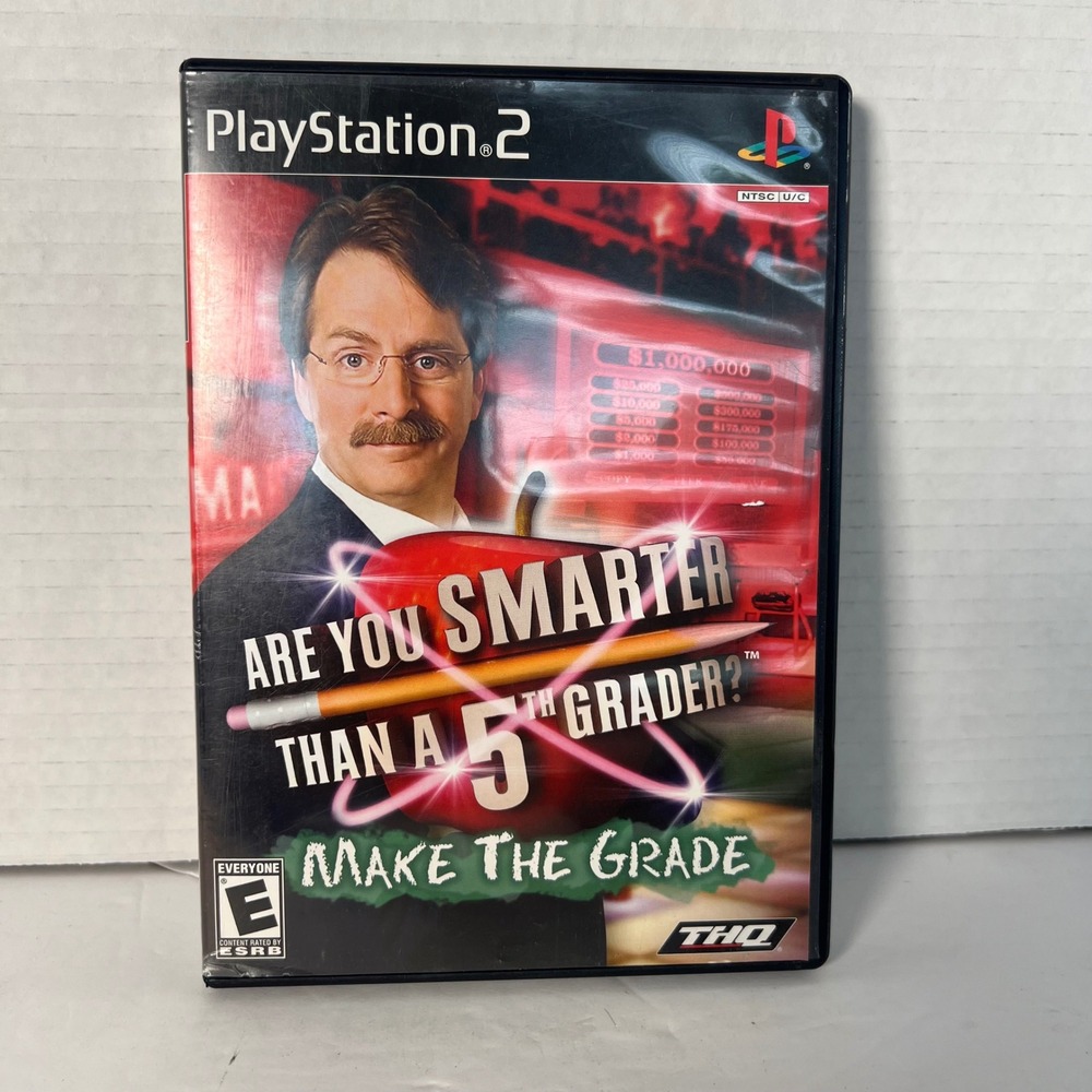 Are You Smarter Than A 5th Grader Make The Grade PS2 PlayStation 2 Game THQ 2008